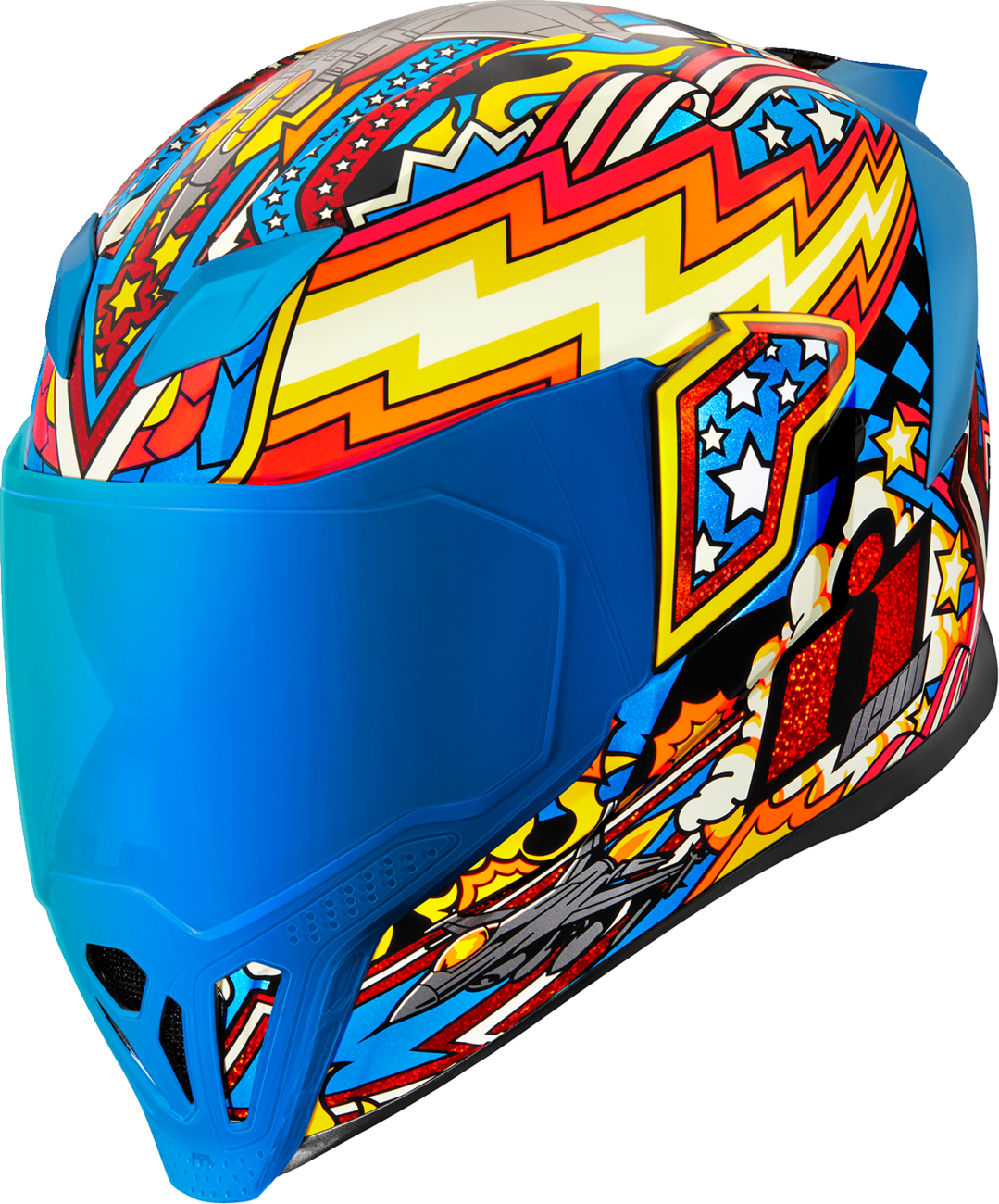 ICON Airflite™ Helmet - Flyboy - Blue - Medium 0101-16012