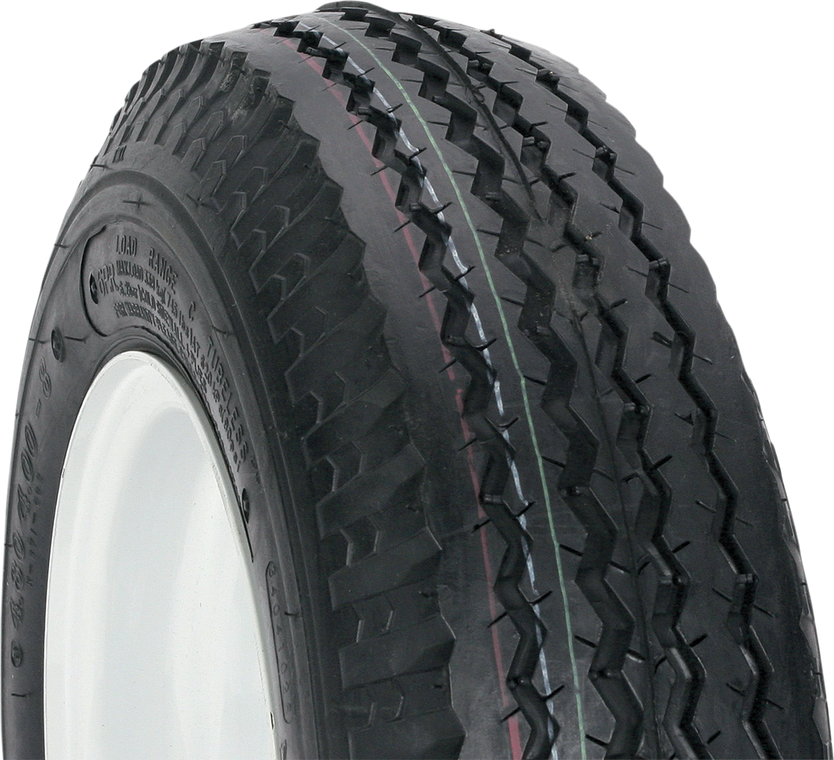 KENDA Tire/Wheel - Load Range C - 4.80-8 - 5 Hole - 6 Ply 30060