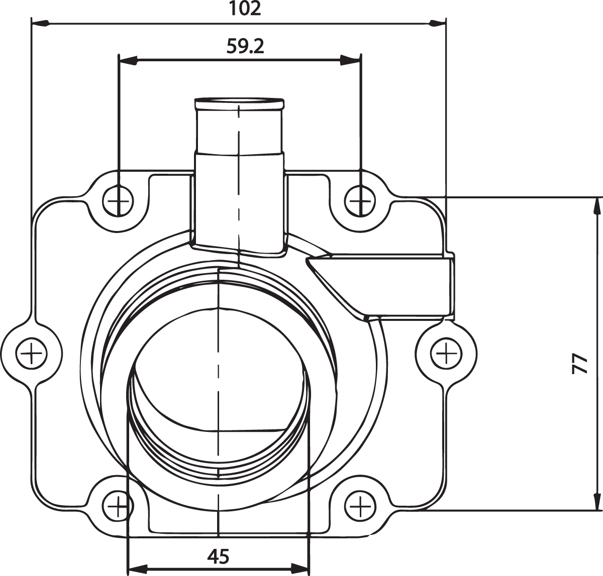 KIMPEX Carburetor Flange - Polaris 301732