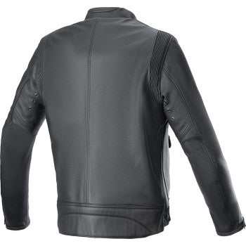 ALPINESTARS Dyno Leather Jacket - Black/Ruby Red/Ecru - Small 3103924-1316-S