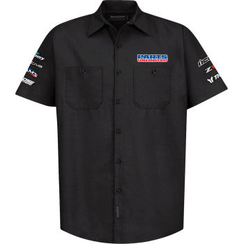 THROTTLE THREADS Parts Unlimited House 25 Shirt - Black - 2XL PSU38ST24BK2R