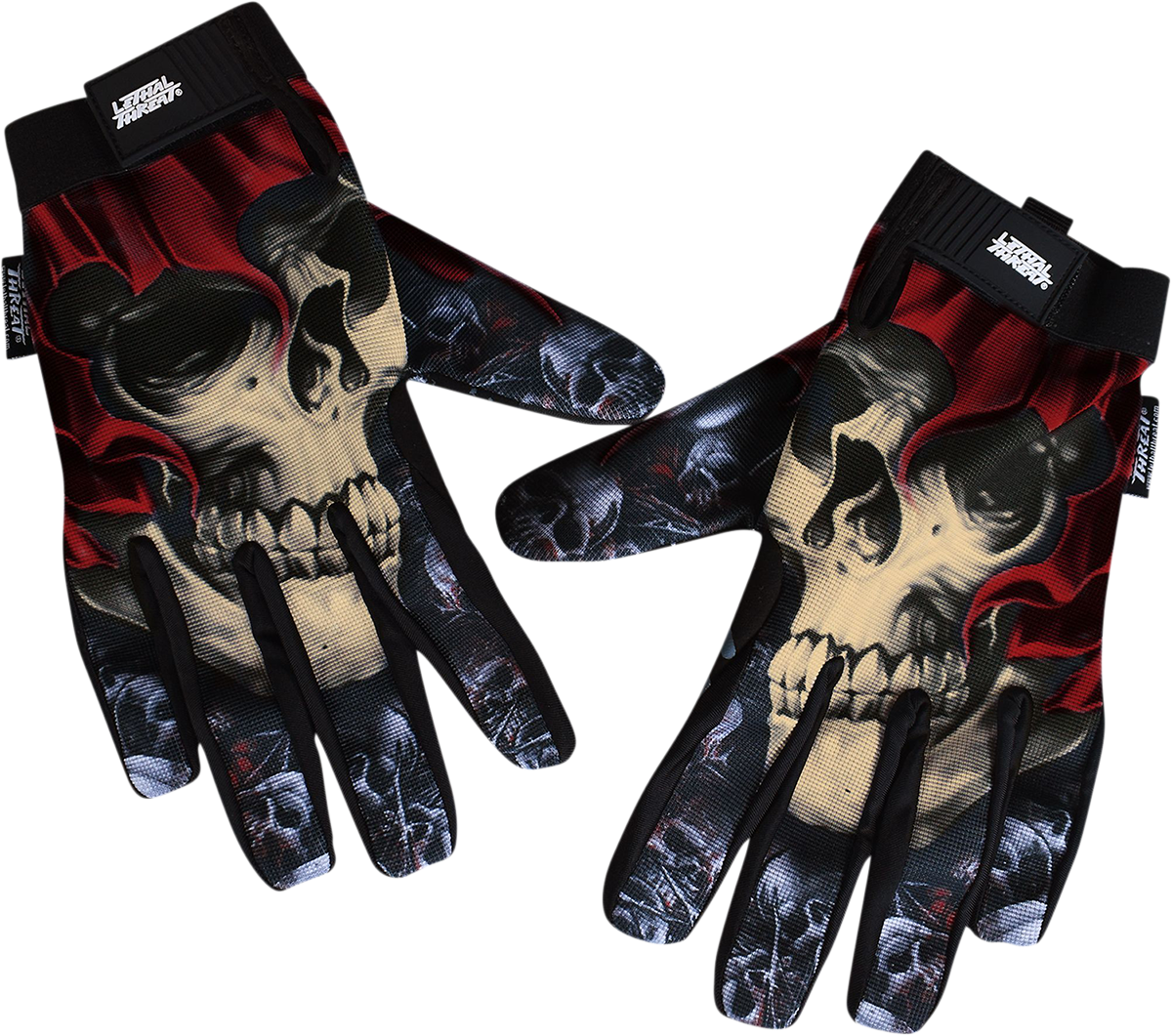 LETHAL THREAT Reaper Gloves - Black/White - 2XL GL15016XXL