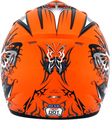 AFX FX-17Y Helmet - Butterfly - Matte Orange - Large 0111-1383