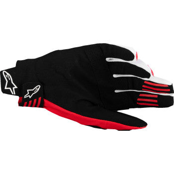 ALPINESTARS Techstar MX Gloves - Black/Bright Red - Small 3560125-1303-S