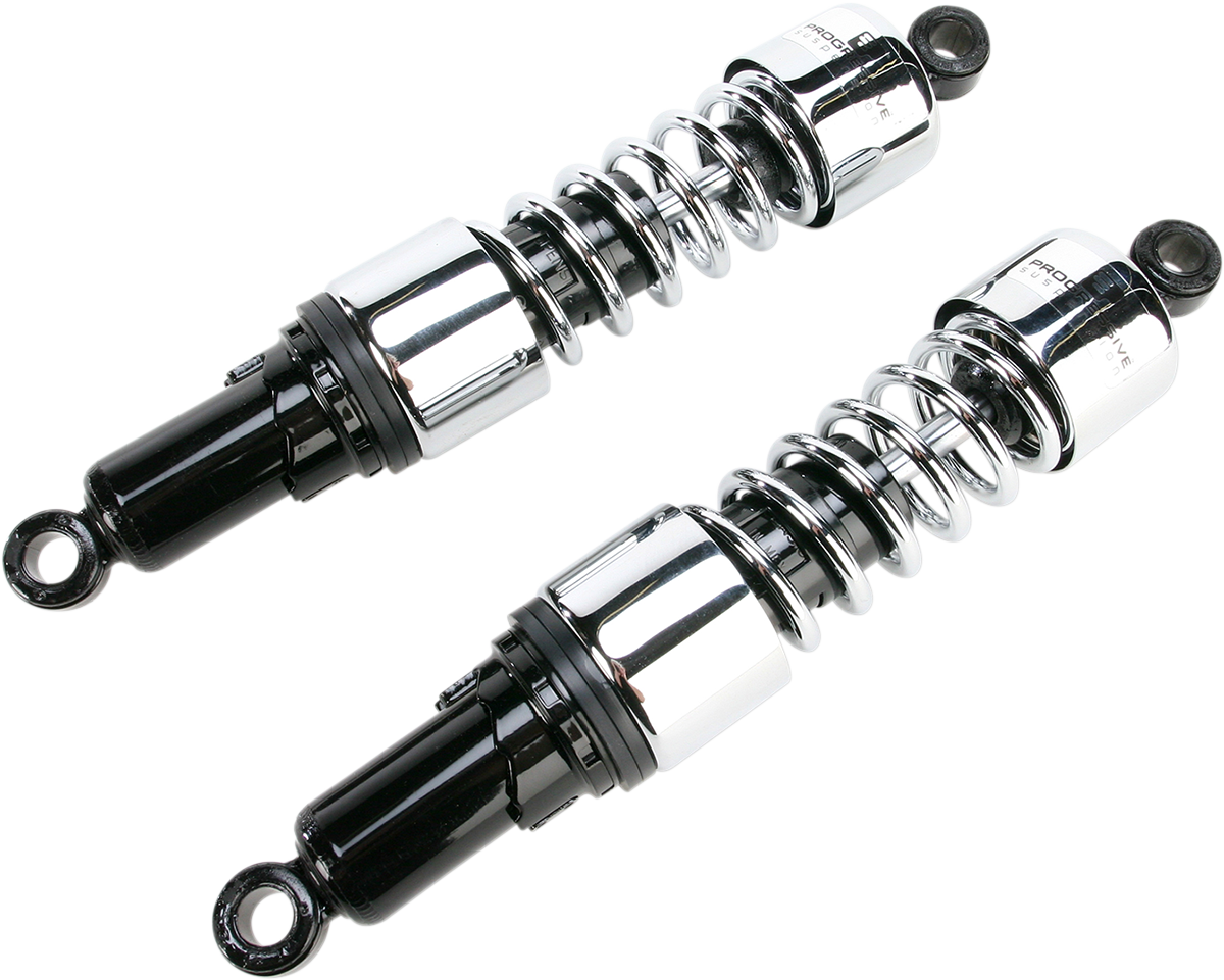 PROGRESSIVE SUSPENSION Shocks - 412 Cruiser Series - Chrome - 14.2" - Standard 412-4260C