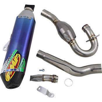 FMF Racing Anodized Titanium Factory 4.1 RCT Full System w/Carbon Cap KX450F 2019-2023 042373