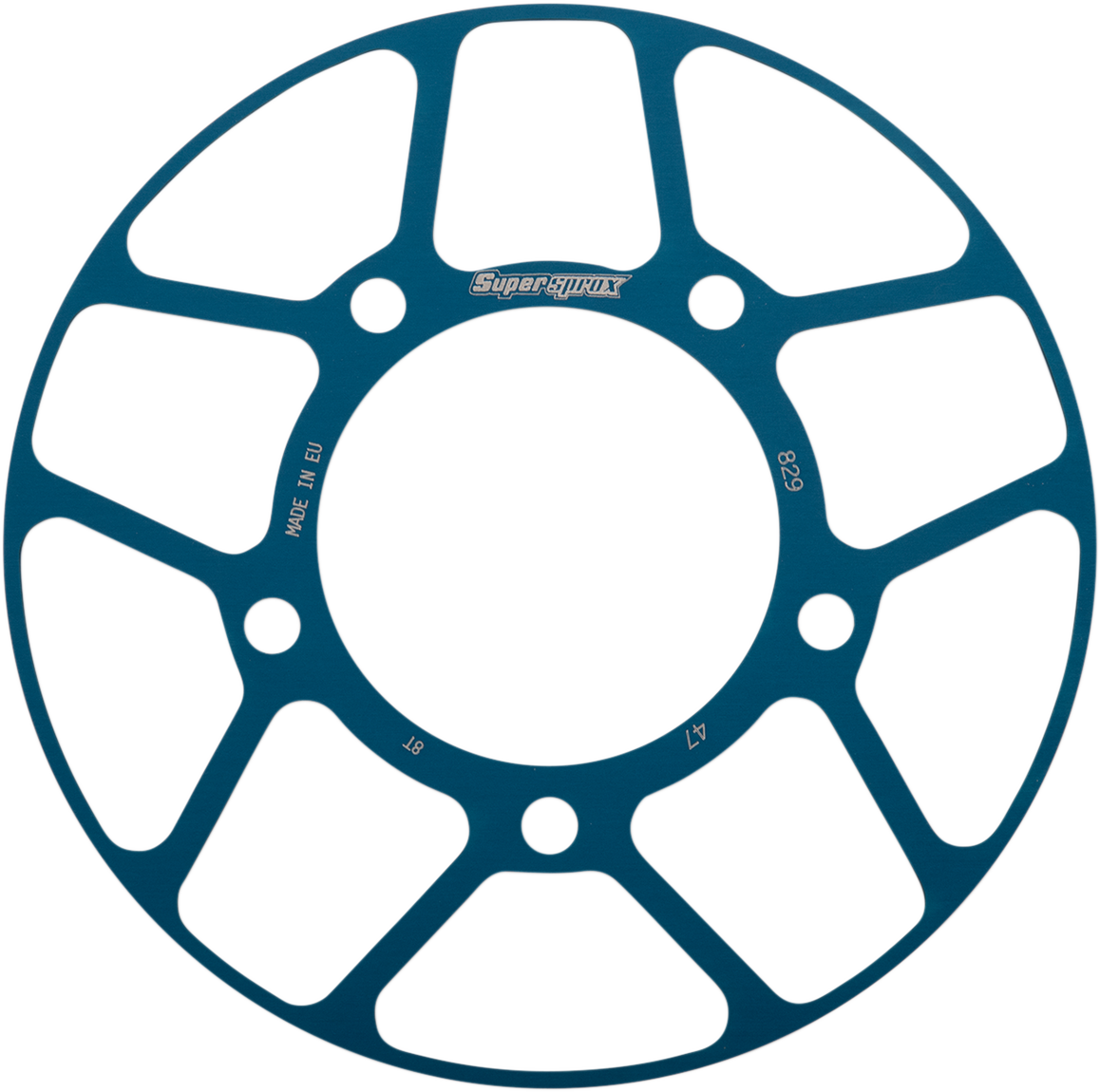 SUPERSPROX Edge Rear Sprocket Insert - Blue RACD-829-47-BLU