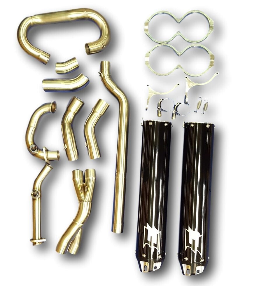 Empire Industries Kawasaki Brute force KVF 650-750 Dual Exhaust System 2005+  EMP-KFX-750-S-PKG