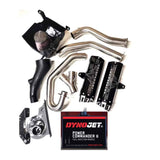 Empire industries 2015-2025 Yamaha Raptor 700 Gen 2 Big 3 Dual Exhaust (DynoJet) (with air box)  EMP-RAP-15-D3-B