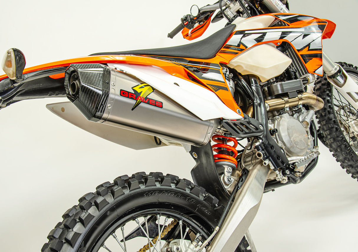 Graves Motorsports Titan-Diamant-Slip-On-Offroad-Auspuff für KTM/Husqvarna/Husaberg 450 XCW 09–16 Exk-12exc-Sot