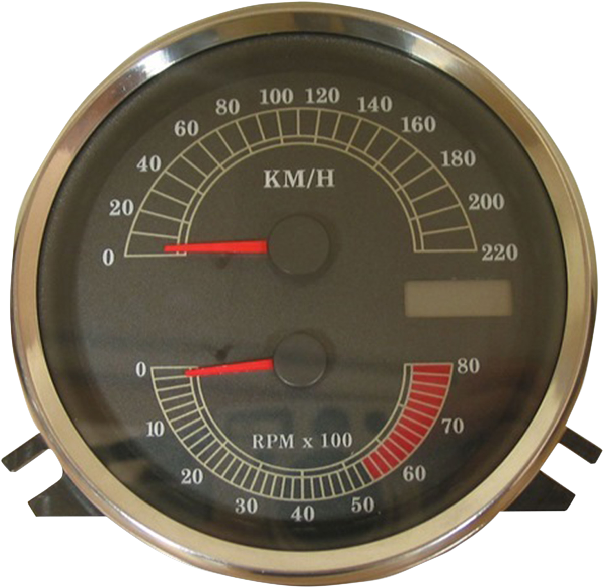 DRAG SPECIALTIES Electronic Speedometer/Tachometer - Stock Look - 220 KPH/8000 rpm NO DIAGNOSTIC FUNCTIONS T21-6986A