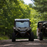 RAVEK Front Bumper/Skid Plate with Amber Lights - Black - RZR XP 1000 64-317BKLA