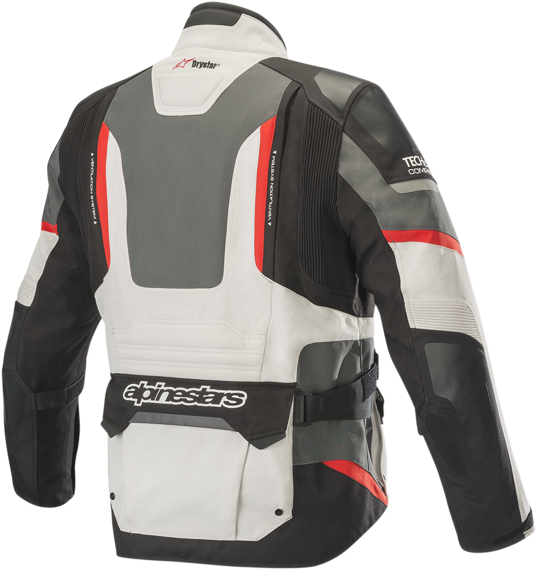 ALPINESTARS Andes Pro Drystar® Jacket - Gray/Black/Red - Small 3207119-9113-S