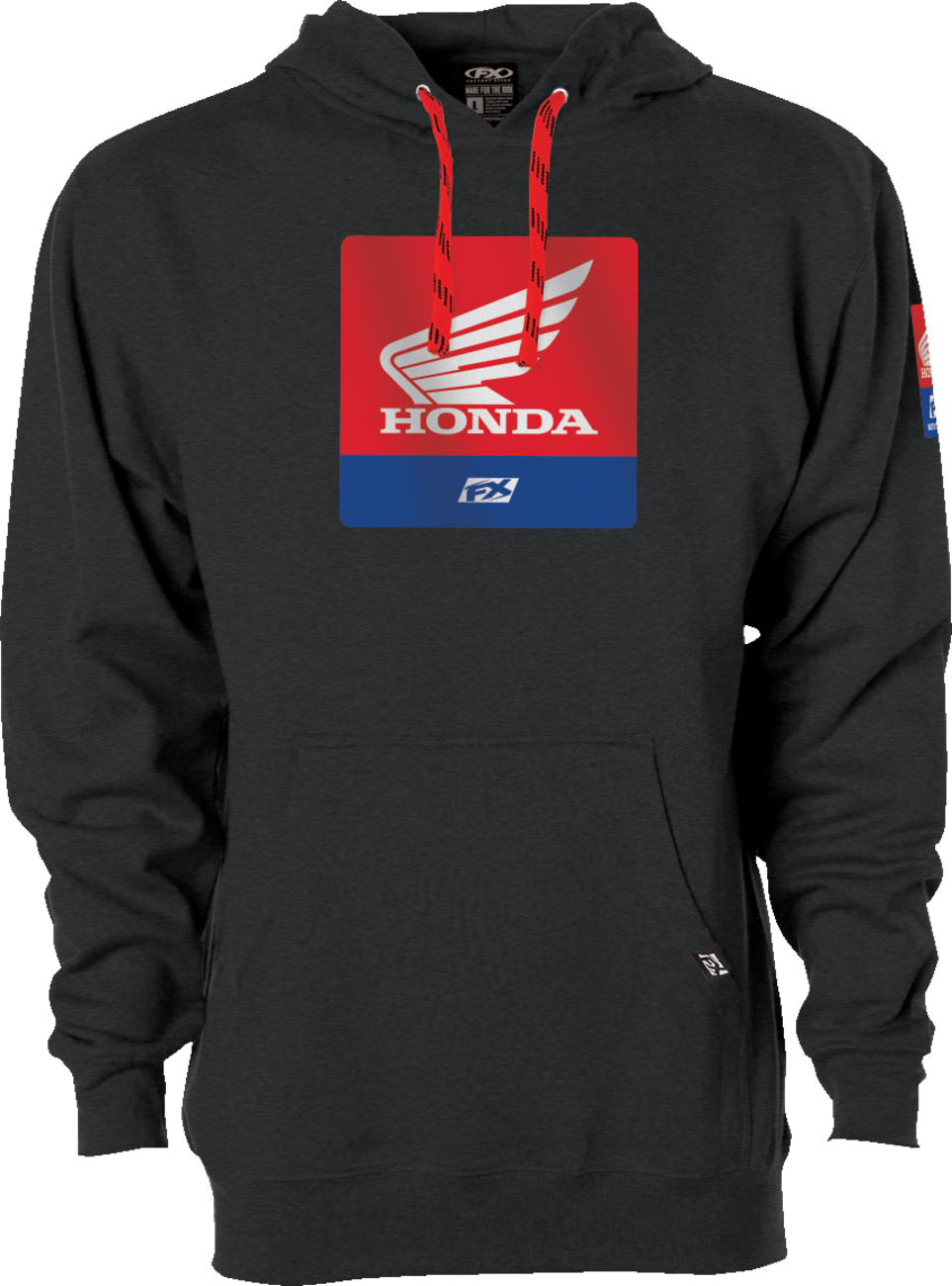 FACTORY EFFEX Honda Boxer Pullover Hoodie - Heather Charcoal - Medium 26-88302