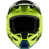 ALPINESTARS Youth SM3 Helmet - Radium - Gloss Yellow Fluo/Black/Blue - Large 8301825-5017-YL