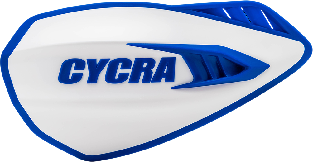 CYCRA Handguards - Cyclone - White/Blue 1CYC-0056-232