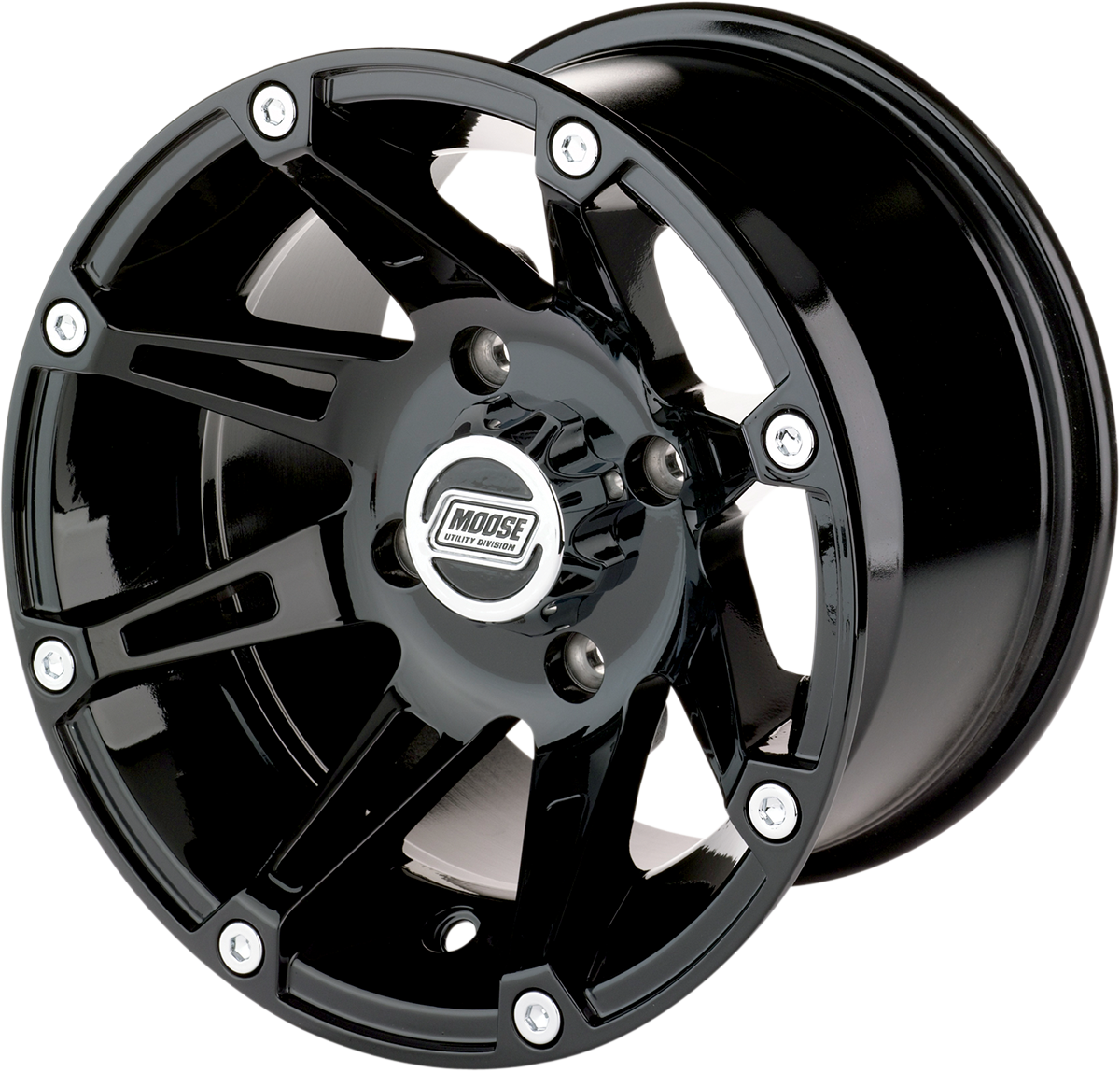 MOOSE UTILITY Wheel - 387X - Front - Black - 14x7 - 4/156 - 4+3 387MO147156GB4