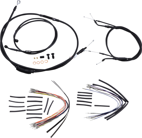 BURLY BRAND Control Kit - 14" Ape Hanger Handlebars B30-1034