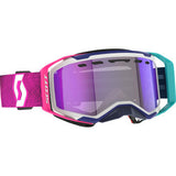 SCOTT Prospect 2.0 SMB Goggle - Stealth Blue/Radiant Pink - Dual - Light Sensitive - Blue Chrome Lens 421502-7906307