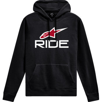 ALPINESTARS Ride 4.0 Hoodie - Schwarz/Rot/Weiß - 2XL 1214-51820-1232-2XL