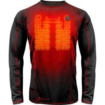 GERBING HEATED CLOTHING 7 V Heated Base Layer Shirt - 3XL GER-BLS-7V-M-BLK-3XL
