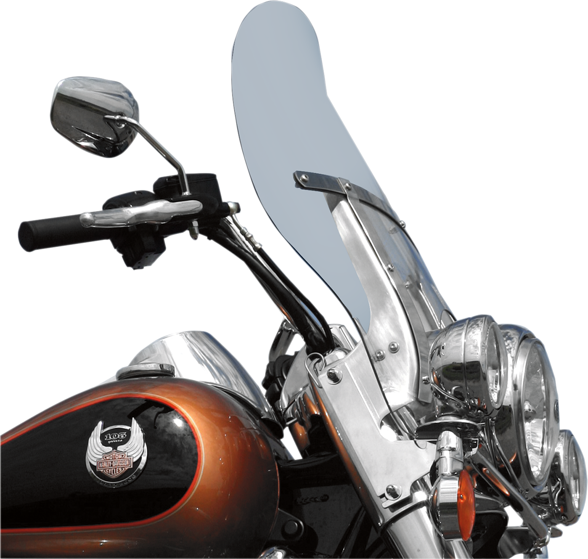 KLOCK WERKS Flare™ Windshield - 19-3/8" - Clear - FLHR KWW-02-0217