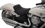 DRAG SPECIALTIES EZ-Solo Seat - Scorpion Stitch - Silver Thread - Vinyl - FLFB/S '18-'22 ACT EZ-ON MOUNT STYLE 0802-1186