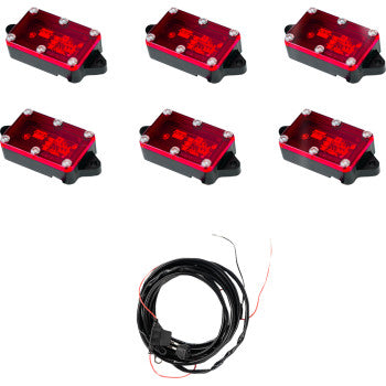 HERETIC Rock Light - Red - 6 Pack 70025