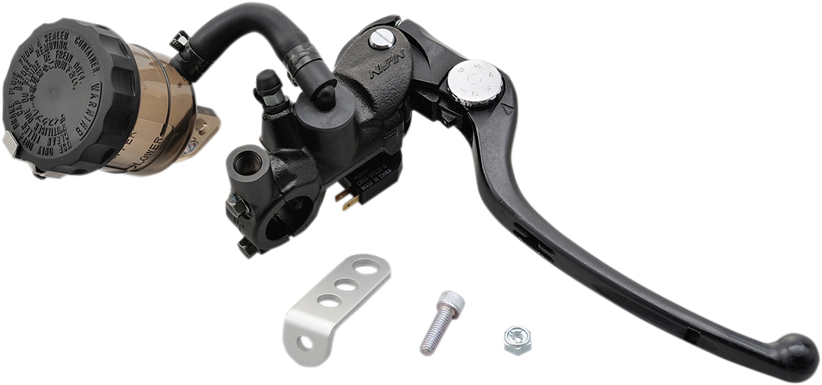 SHINDY Master Cylinder - Radial - 19 mm - Black/Black - Smoke Reservoir 17-658U