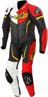 ALPINESTARS Youth GP Plus 1-Piece Leather Suit - Black/White/Red Fluorescent/Yellow Fluorescent - US 28 / EU 150 31405181236150