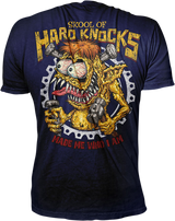 LETHAL THREAT Skool of Hard Knocks T-Shirt - Blue - Large LT20896L