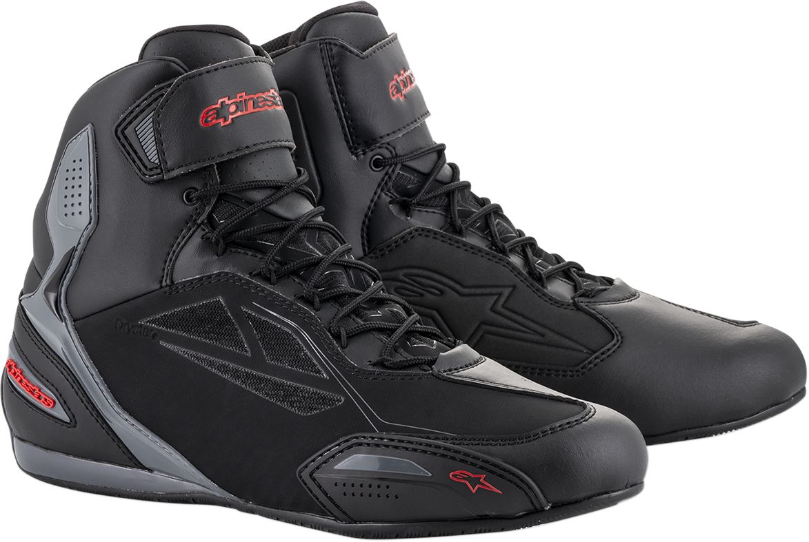 ALPINESTARS Faster-3 Drystar® Shoes - Black/Gray/Red - US 7.5 2540719131-7.5