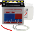 Parts Unlimited Battery - 12n7-4a 12n7-4a-Fp