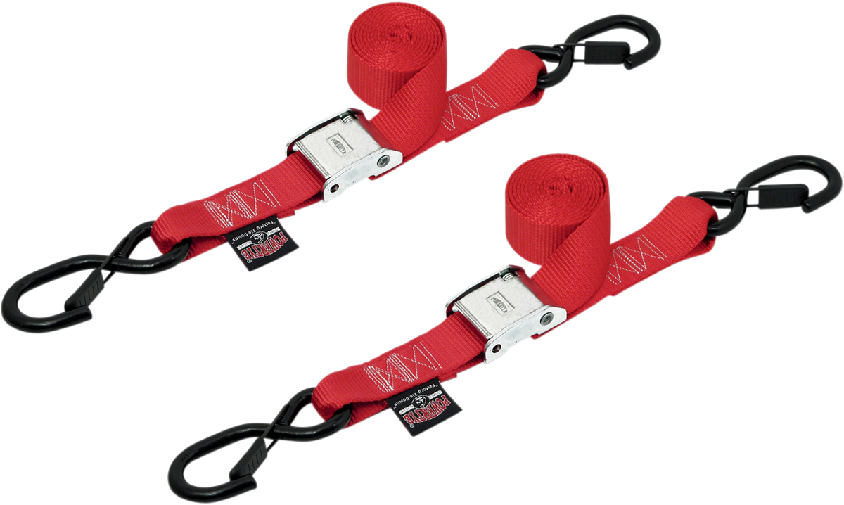 POWERTYE MFG. Cam Tie-Downs - 1-1/2" x 5-1/2' - Red 28621-S