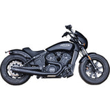 S&S CYCLE 2-into-1 Grand National Exhaust System - Black  49 State  Black Indian Scout 2019-2023  4111-266