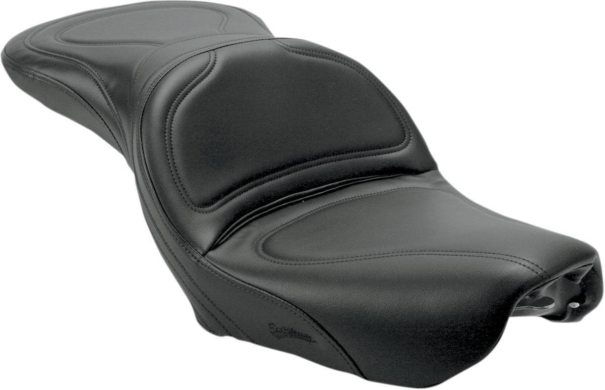 SADDLEMEN Seat - Explorer - Without Backrest - Stitched - Black - FXDWG '04-'05 804-05-0291