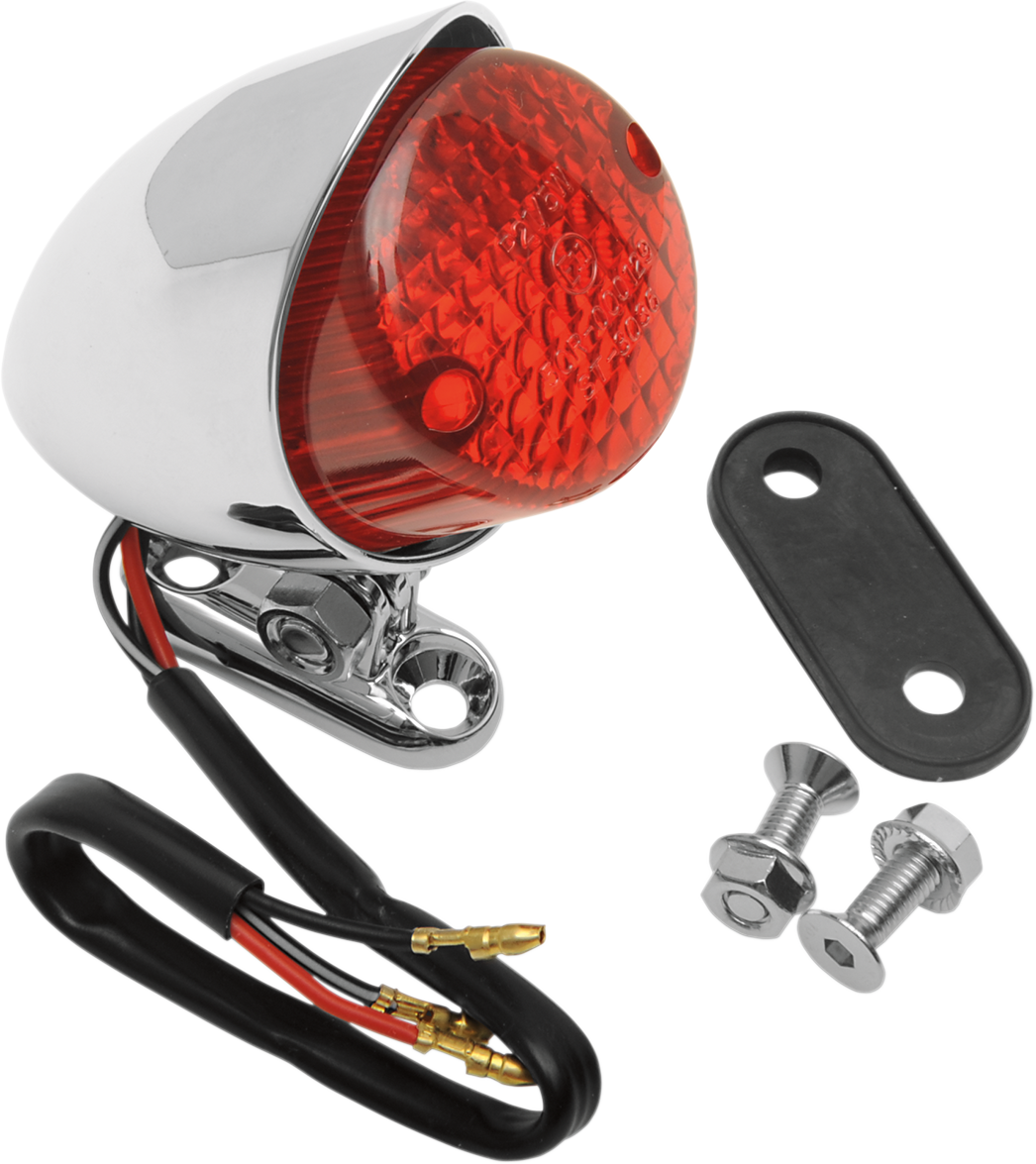 DRAG SPECIALTIES Bobber Taillight - Red Lens 12-6015