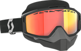 SCOTT Split OTG Snow Goggle - Light Sensitive - Black/White - Red Chrome 285542-1007341