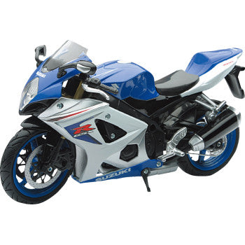 New Ray Toys Suzuki GSX-R1000 Sport Bike - 1:12 Scale - Blue/Silver 57003A
