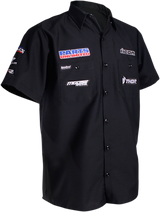 THROTTLE THREADS Parts Unlimited Shop Shirt - Black - Small PSU32S24BKSR