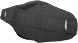 SDG 6-Ribbed Seat Cover - Black Ribs/Black Top/Black Sides 95946