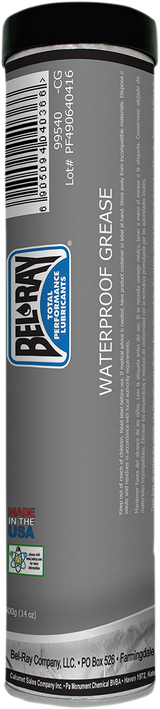 BEL-RAY Waterproof Grease - 14 oz. net wt. - Cartridge 301293150235