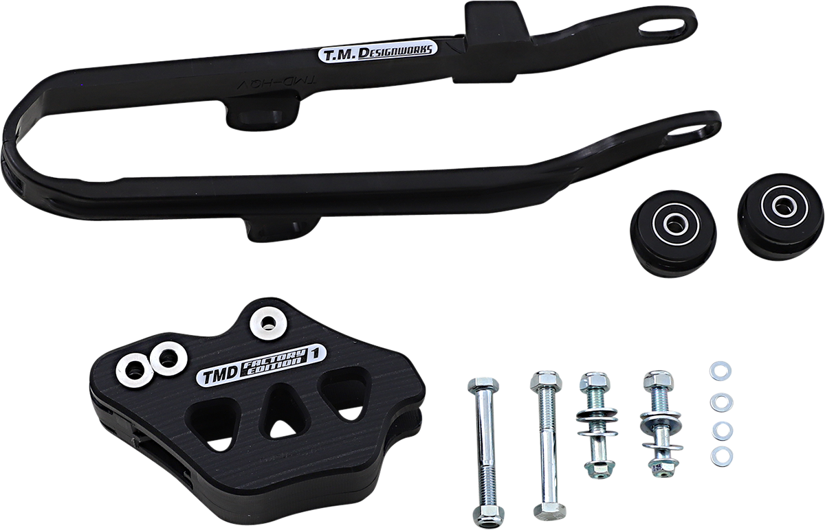 T.M. DESIGNWORKS Chain Guide/Slider - Husky - Black DCK-HQV-BK