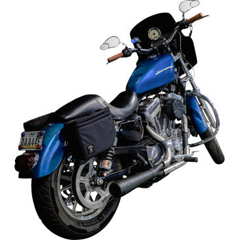 TRASK 2-into-1 Assault Exhaust System - Black for Harley-Davidson TM-5300BK
