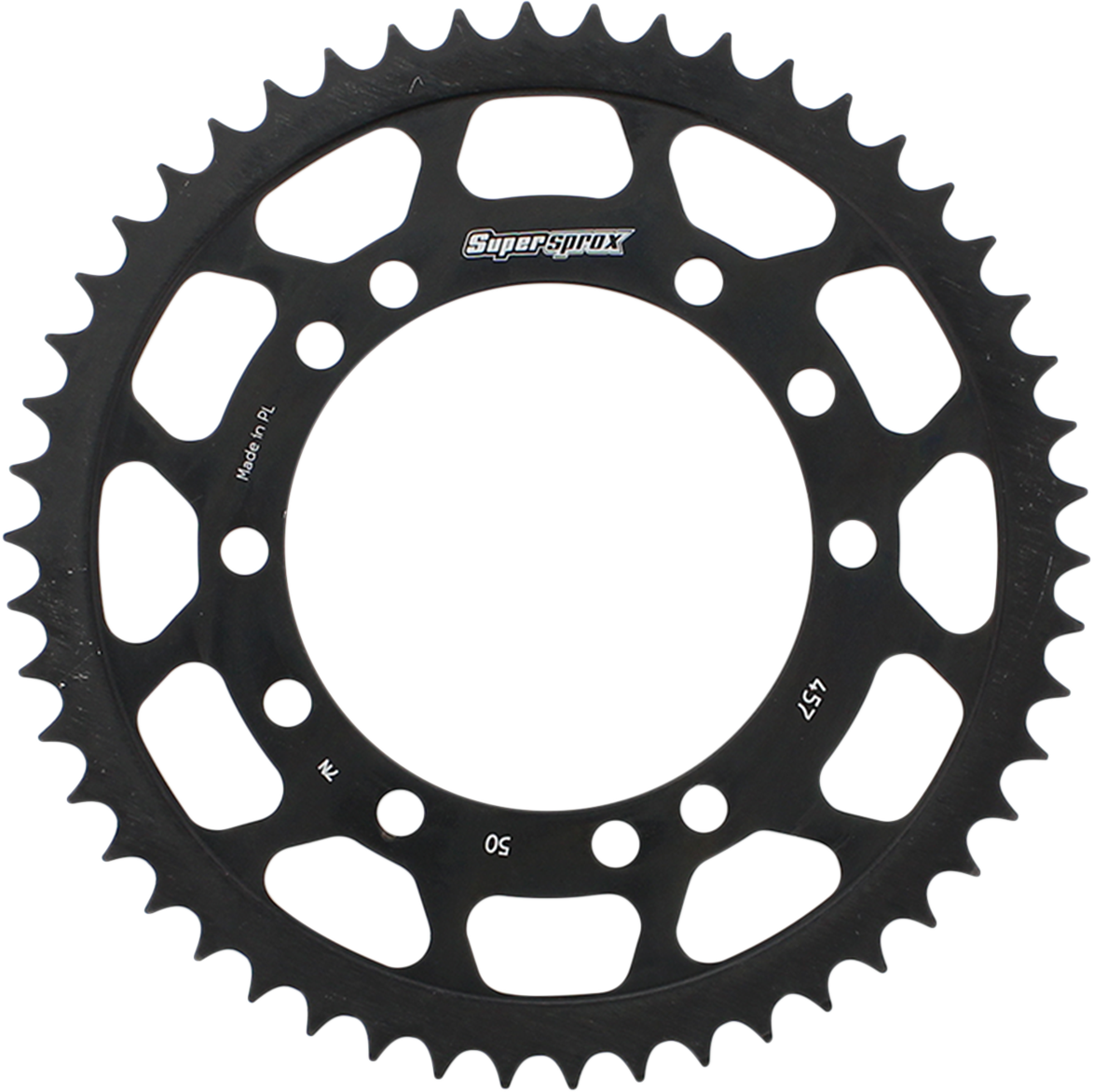 SUPERSPROX Steel Rear Sprocket - 50 Tooth RFE-457-50-BLK