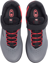 CRANKBROTHERS Stamp Speedlace Shoes - Gray/Red - US 6.5 STS07030A-6.5