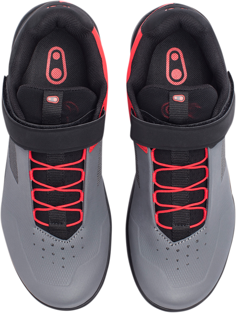 CRANKBROTHERS Stamp Speedlace Shoes - Gray/Red - US 12.5 STS07030A-12.5