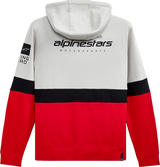 ALPINESTARS Position Zip Hoodie - Silver/Black/Red - 2XL 12125302210962X