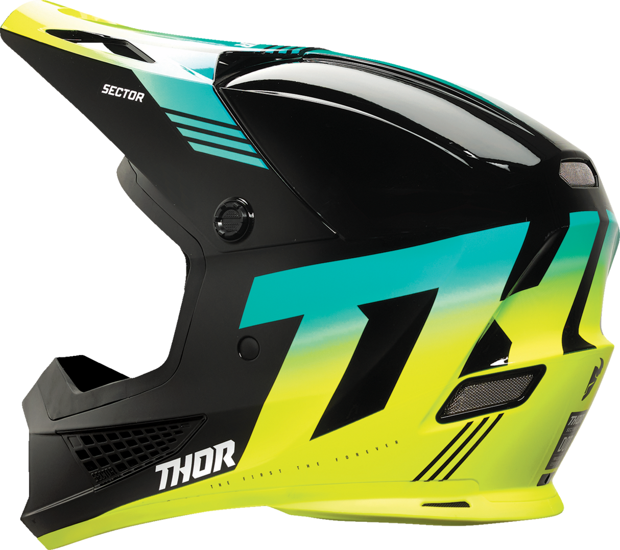 THOR Sector 2 Helmet - Carve - Black/Acid - Small 0110-8098