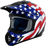 AFX FX-17 Helmet - Flag - Black - XL 0110-2372